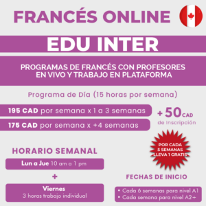 curso de francés online canadá